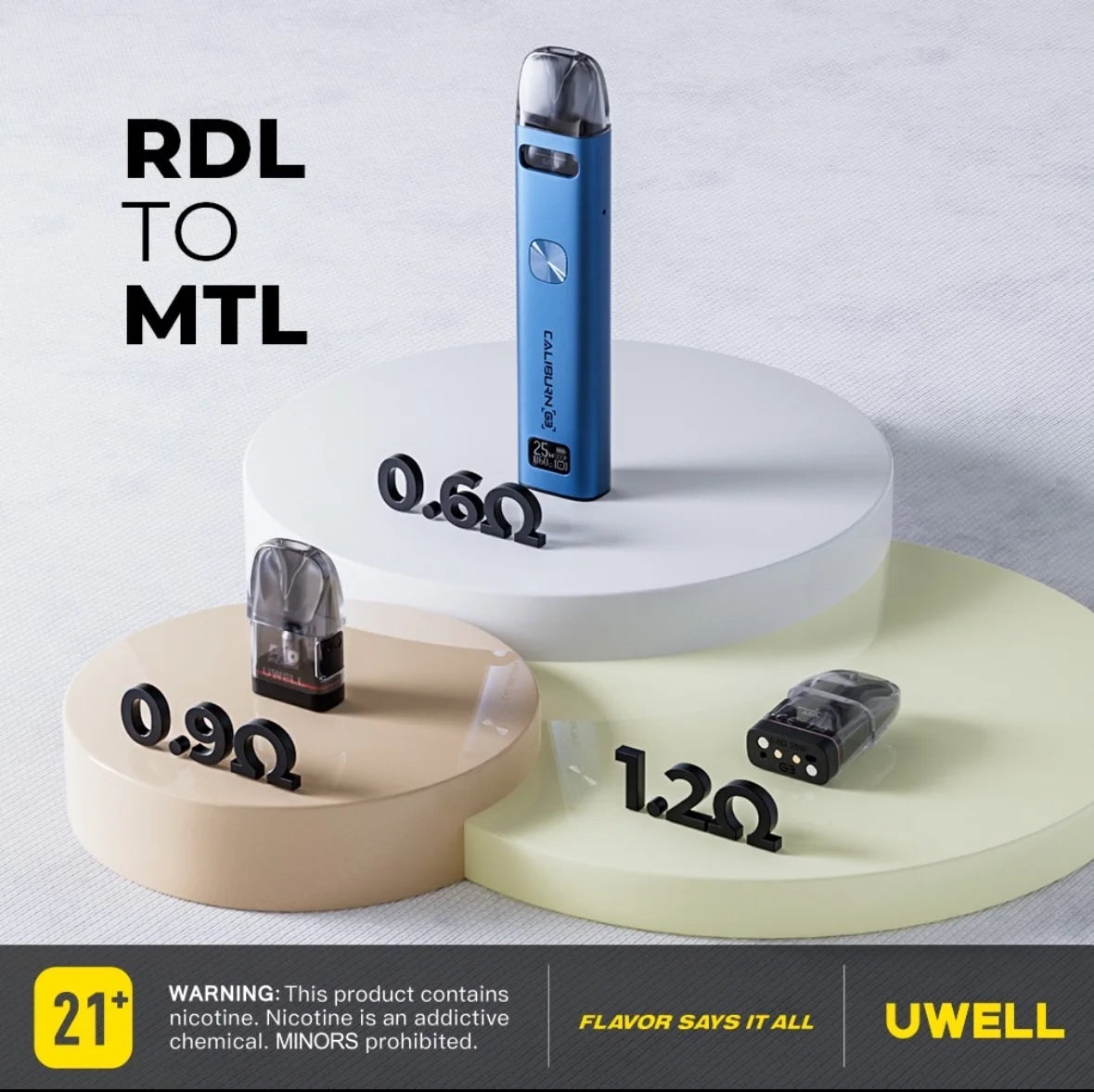 正版 Uwell Caliburn G3 Vape Kit 咖哩棒G3主機套裝/G3空油倉(4入組)
