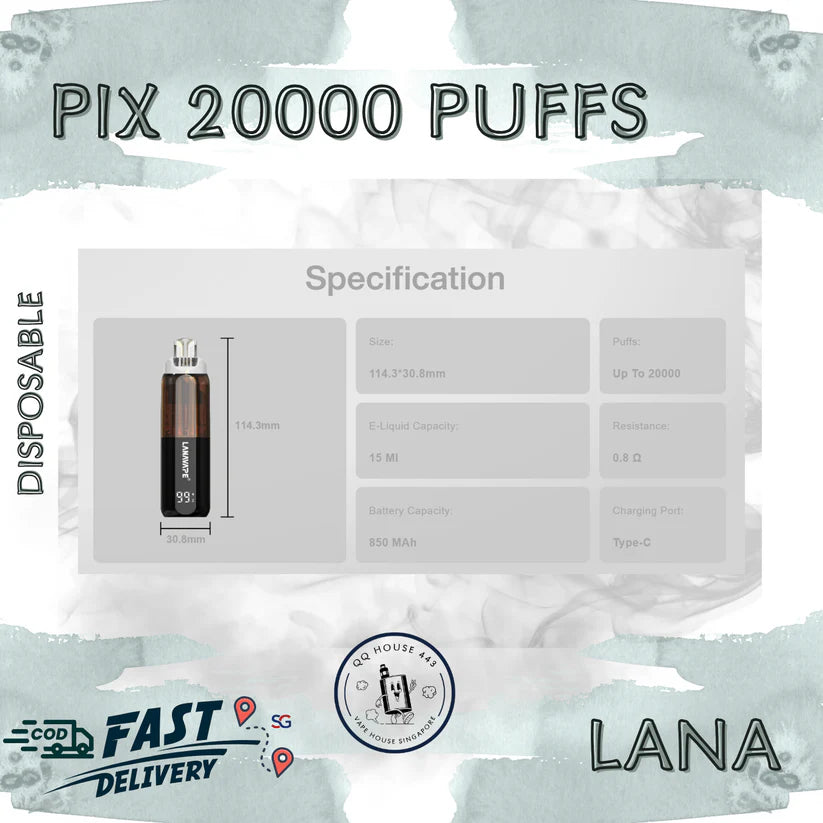 LANA PIX 閃光彈20000口拋棄式