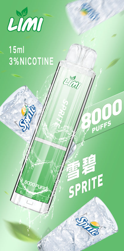 LIMI 發光拋棄式8000口 LIMI一次性電子煙 — 點亮生活中的每一刻 壹灣現貨