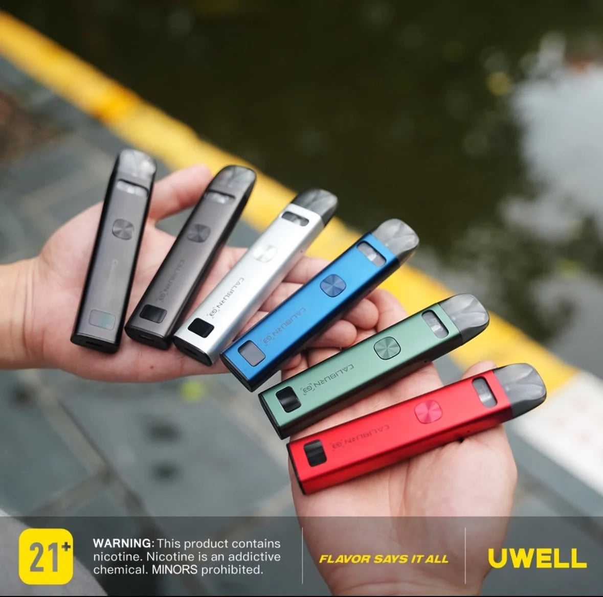 正版 Uwell Caliburn G3 Vape Kit 咖哩棒G3主機套裝/G3空油倉（4入組）