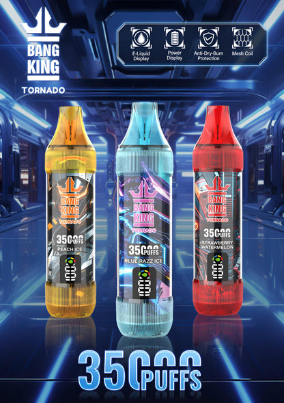 年終活動-買5隻送1隻隨機口味-Bang King 35000口拋棄式/大煙量一次性電子煙 歐美暢銷款